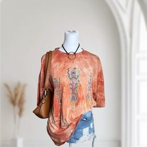 Vintage Fred Harvey Trading Company Grand Canyon Tie-Dye Graphic T-Shirt